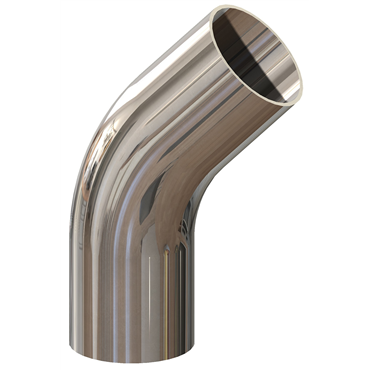 BioPharm 45° 316L Stainless Steel Weld Elbow